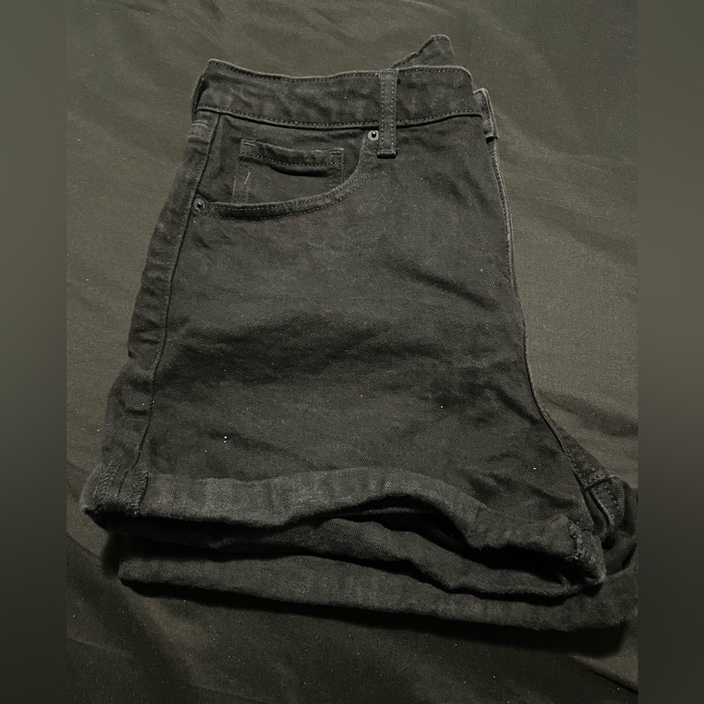 Black Jean shorts